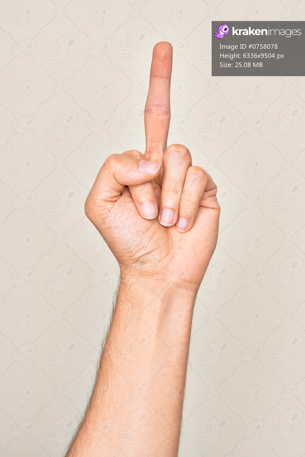 Hand doing a fuck-off sign Stock Photo - Alamy